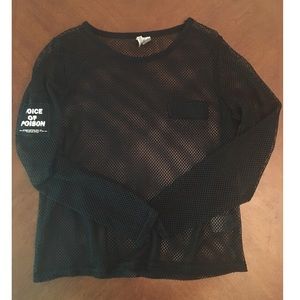 H&M “Voice of Poison” Black Fishnet Top